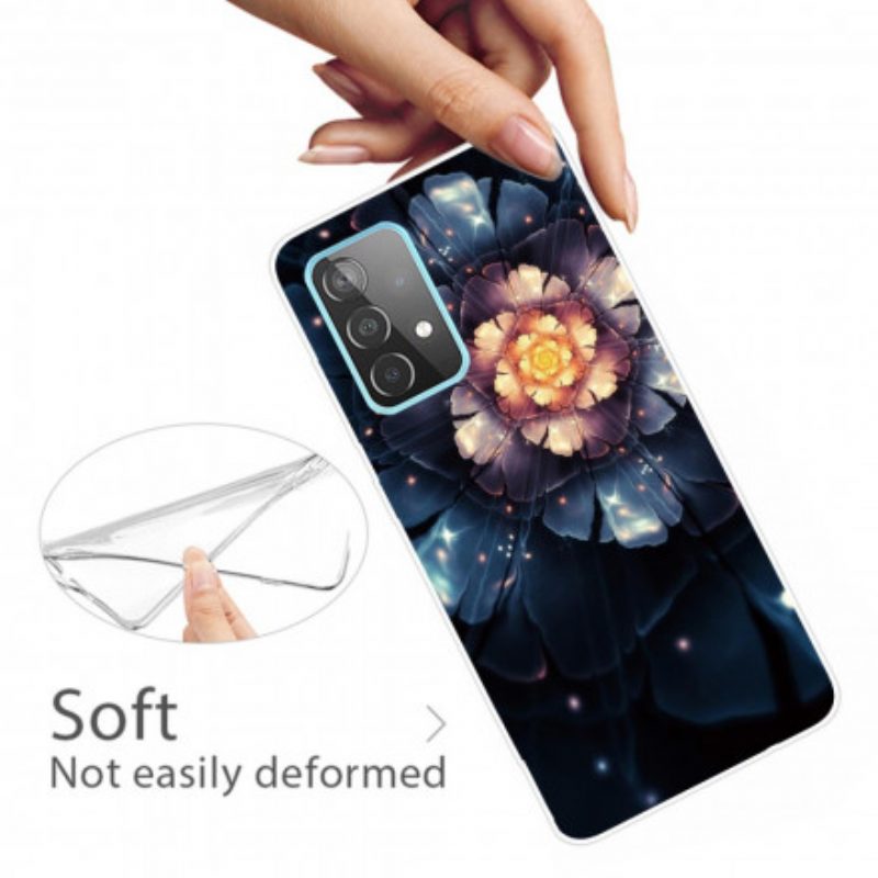 Hoesje voor Samsung Galaxy A32 Flexibele Bloemen