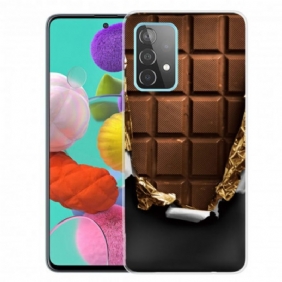 Hoesje voor Samsung Galaxy A32 Flexibele Chocolade