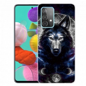 Hoesje voor Samsung Galaxy A32 Flexibele Wolf