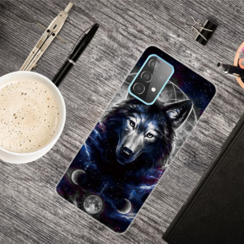 Hoesje voor Samsung Galaxy A32 Flexibele Wolf