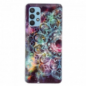 Hoesje voor Samsung Galaxy A32 Fluorescerende Bloemenserie