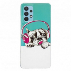 Hoesje voor Samsung Galaxy A32 Fluorescerende Hond