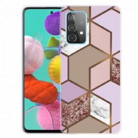 Hoesje voor Samsung Galaxy A32 Geometrisch Marmer