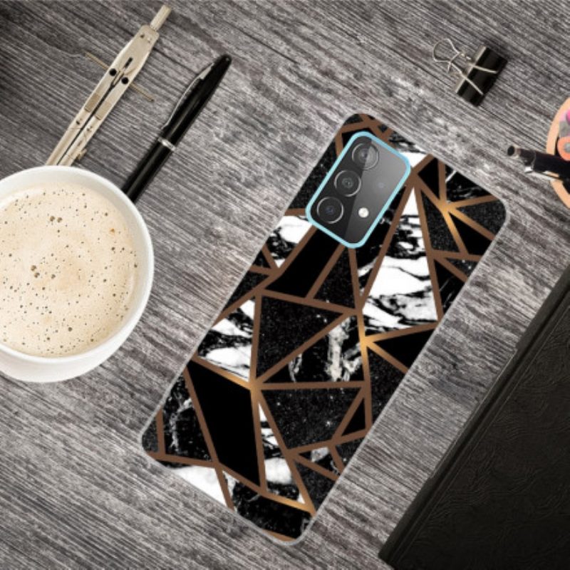 Hoesje voor Samsung Galaxy A32 Geometrisch Marmer