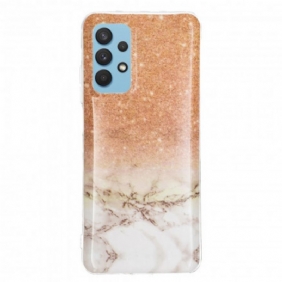 Hoesje voor Samsung Galaxy A32 Glitter Marmer