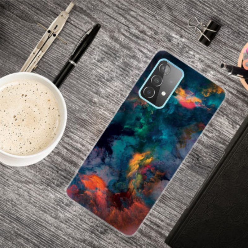 Hoesje voor Samsung Galaxy A32 Kleurrijke Wolken