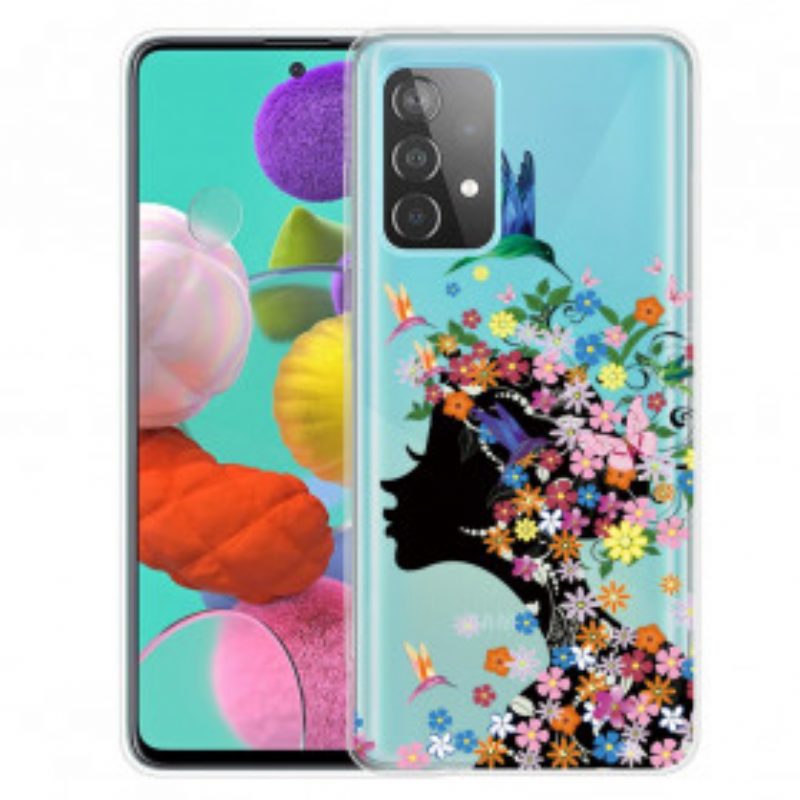 Hoesje voor Samsung Galaxy A32 Mooi Bloemhoofd