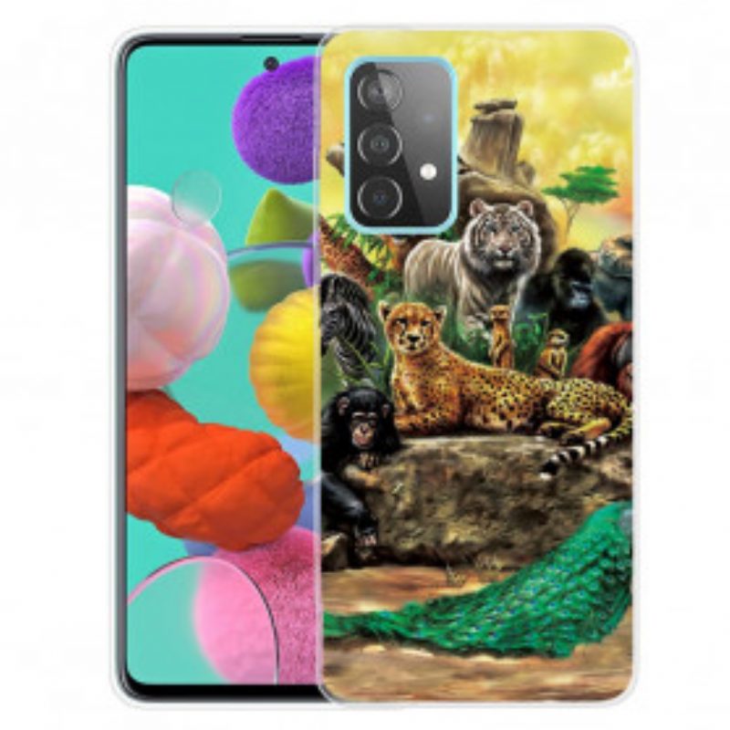 Hoesje voor Samsung Galaxy A32 Safari-dieren