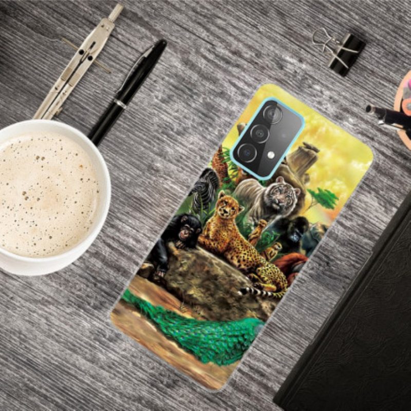 Hoesje voor Samsung Galaxy A32 Safari-dieren