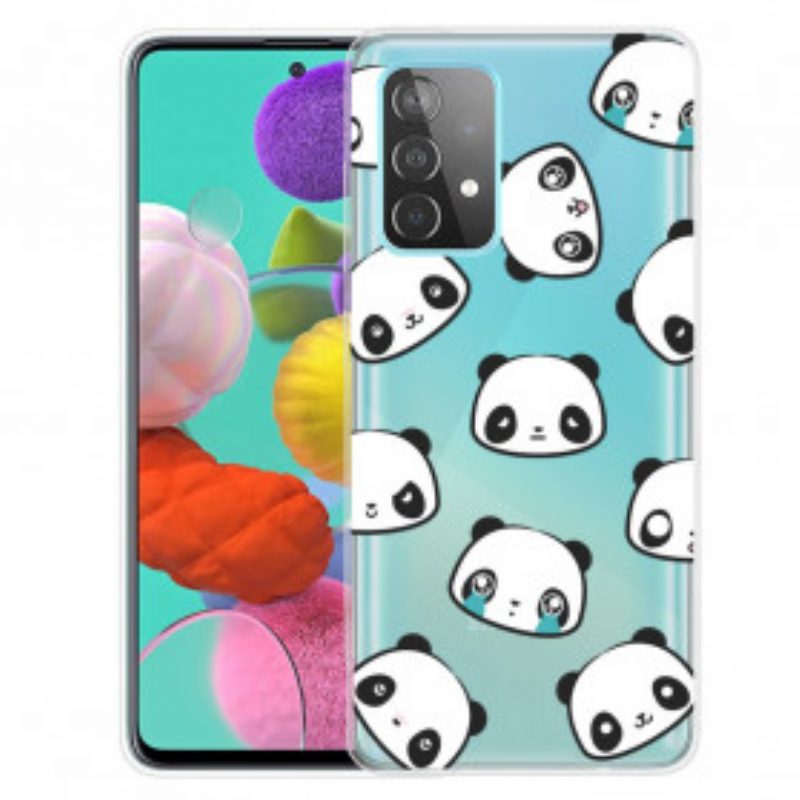 Hoesje voor Samsung Galaxy A32 Sentimentele Panda's