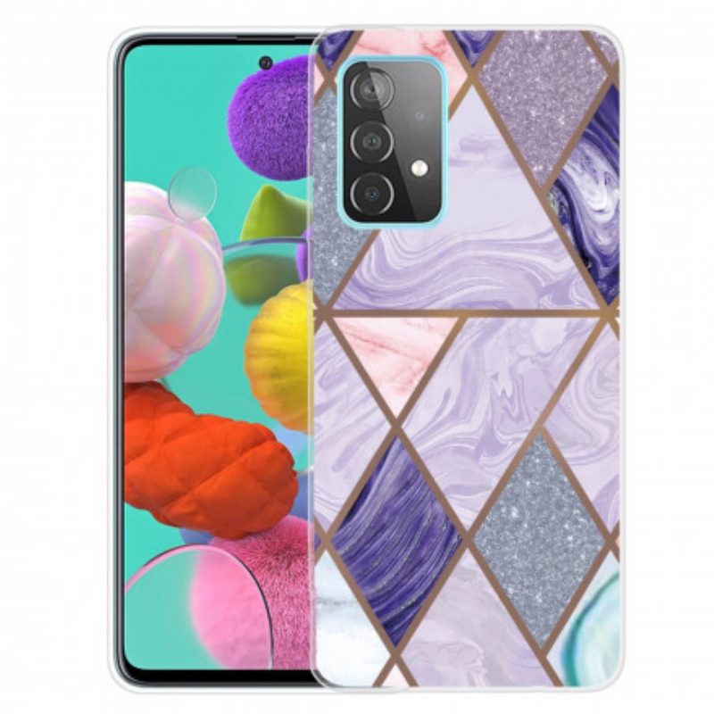 Hoesje voor Samsung Galaxy A32 Variabel Geometrisch Marmer