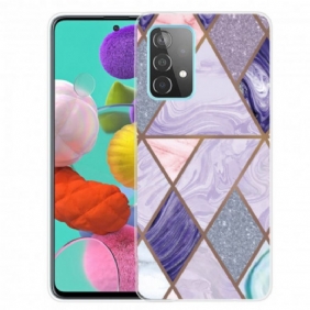 Hoesje voor Samsung Galaxy A32 Variabel Geometrisch Marmer