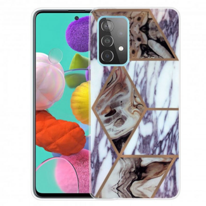 Hoesje voor Samsung Galaxy A32 Weiger Geometrisch Marmer