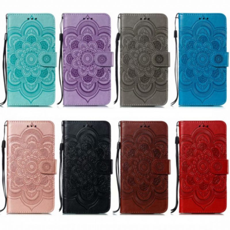 Leren Hoesje voor Samsung Galaxy A32 Volledige Mandala