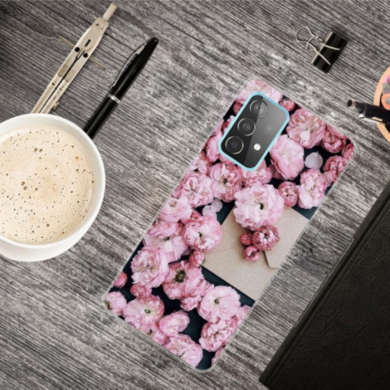 Telefoonhoesje voor Samsung Galaxy A32 Intense Bloemen