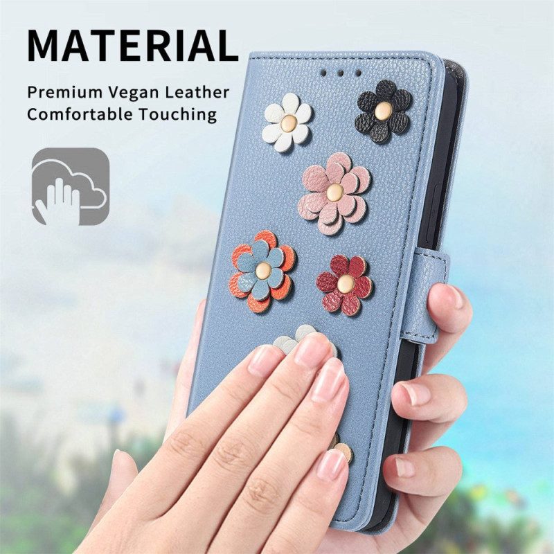 Folio-hoesje voor Xiaomi 12 Lite 3d Bloemen