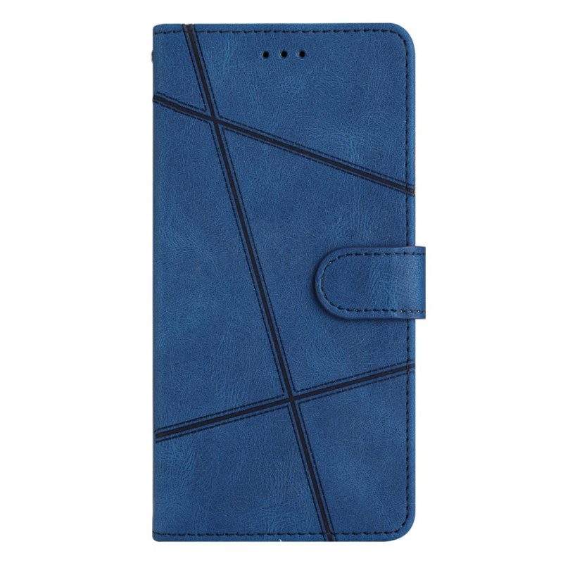 Folio-hoesje voor Xiaomi 12 Lite Met Ketting Riemlijnen Met Leereffect