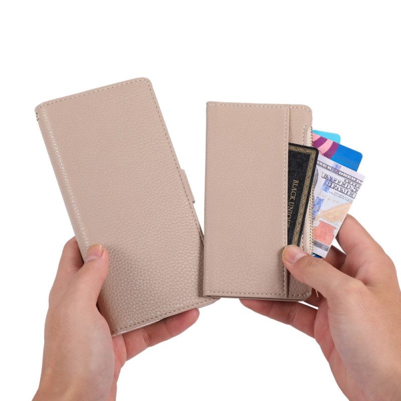 Folio-hoesje voor Xiaomi 12 Lite Portemonnee Leren Afneembare Portemonnee En Lanyard