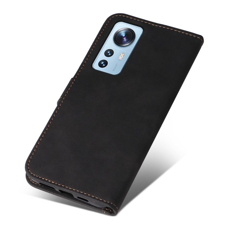 Folio-hoesje voor Xiaomi 12 Lite Tweekleurig Met Riem