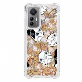 Hoesje voor Xiaomi 12 Lite Pailletten Mr Dog