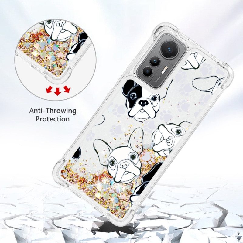 Hoesje voor Xiaomi 12 Lite Pailletten Mr Dog