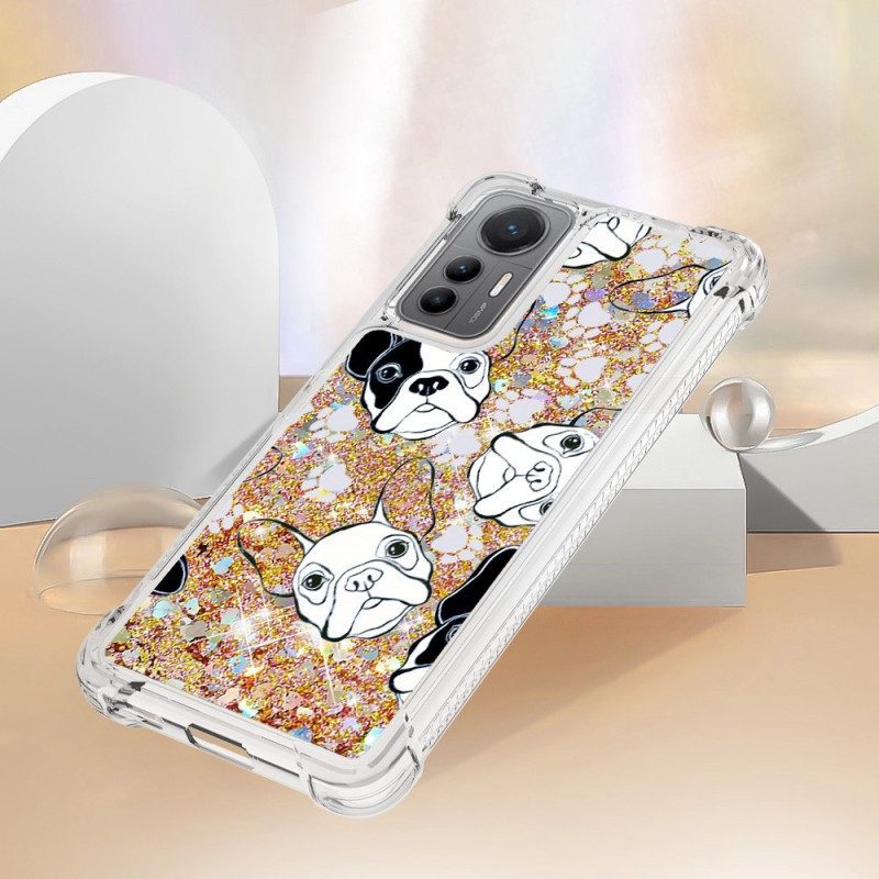 Hoesje voor Xiaomi 12 Lite Pailletten Mr Dog