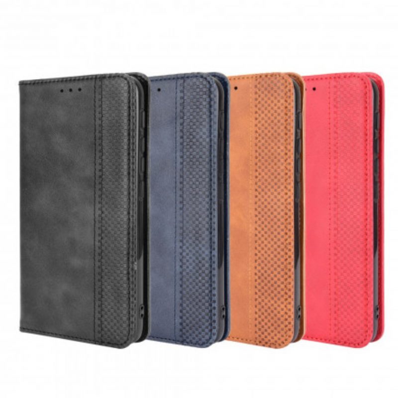 Bescherming Hoesje voor Moto G30 / G10 Folio-hoesje Gestileerd Vintage Leereffect