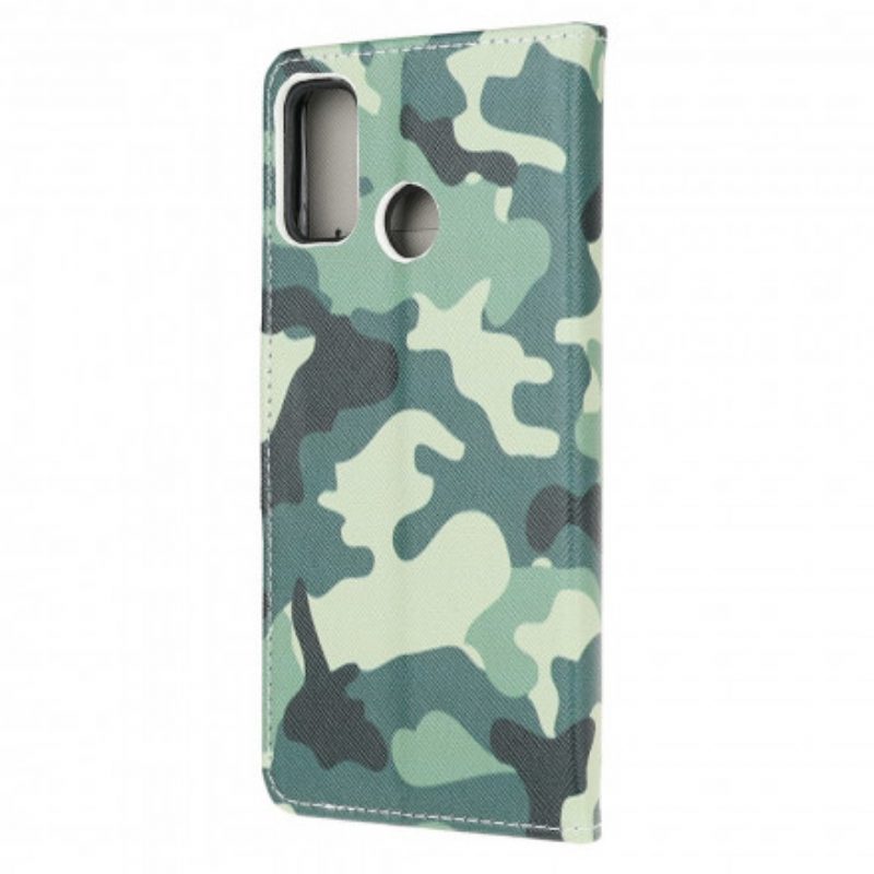 Flip Case voor Moto G30 / G10 Militaire Camouflage