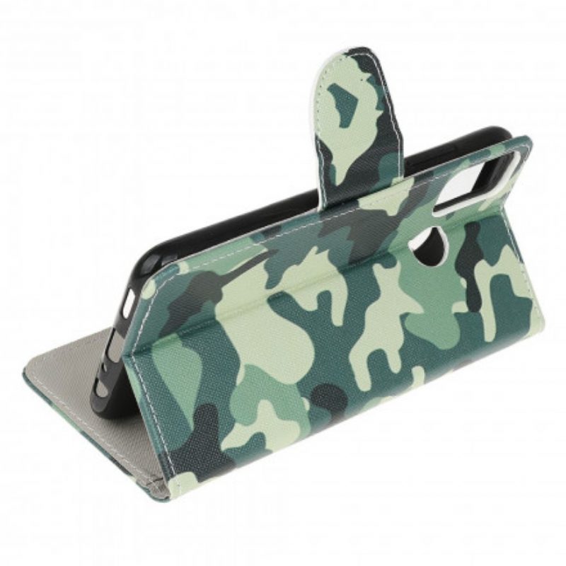 Flip Case voor Moto G30 / G10 Militaire Camouflage