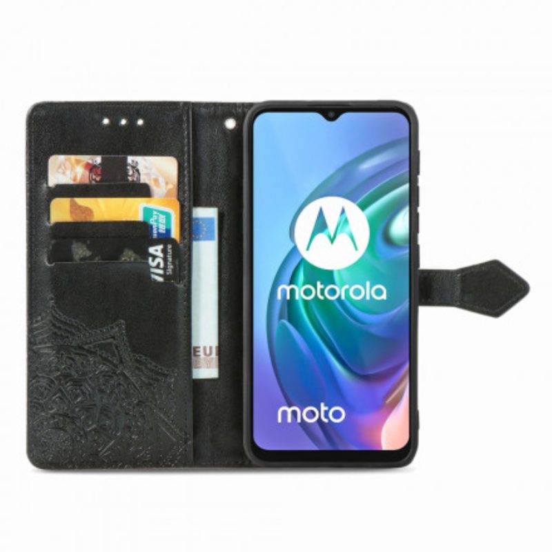 Folio-hoesje voor Moto G30 / G10 Mandala Middeleeuwen