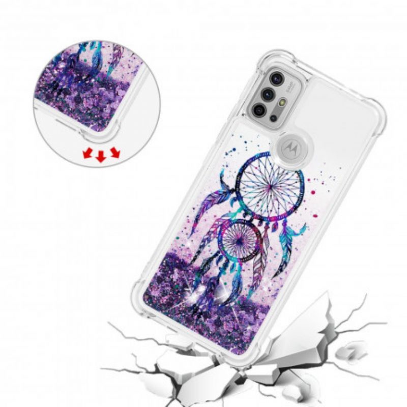 Hoesje voor Moto G30 / G10 Glitter Dromenvanger