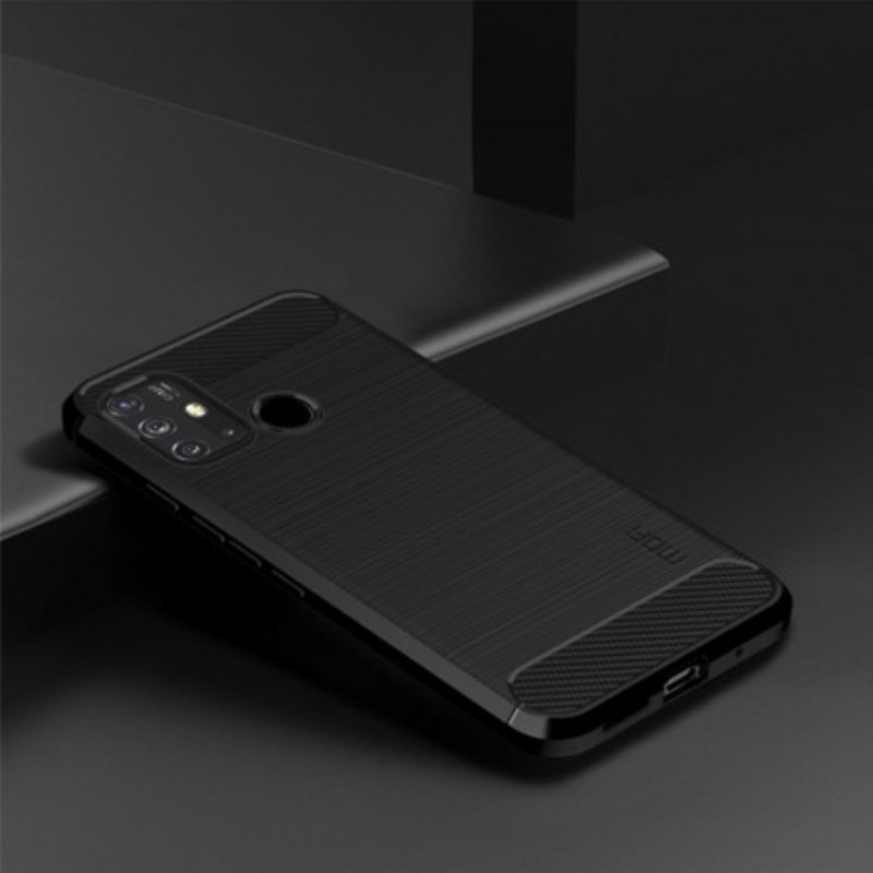 Hoesje voor Moto G30 / G10 Mofi Geborsteld Koolstofvezel