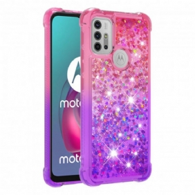 Hoesje voor Moto G30 / G10 Pailletten Kleuren