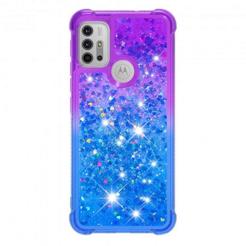 Hoesje voor Moto G30 / G10 Pailletten Kleuren