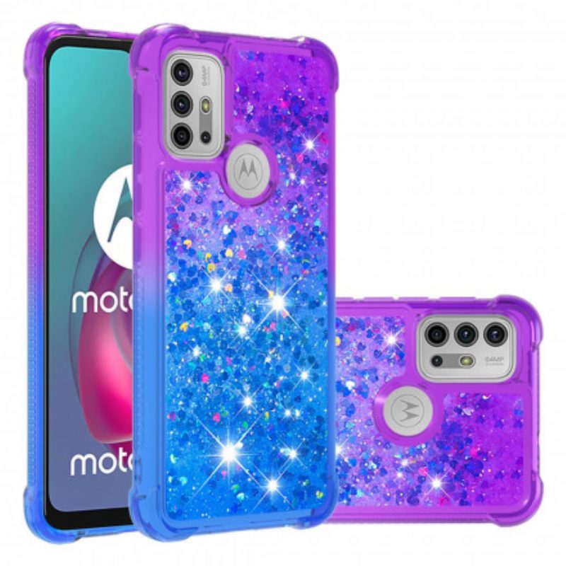 Hoesje voor Moto G30 / G10 Pailletten Kleuren