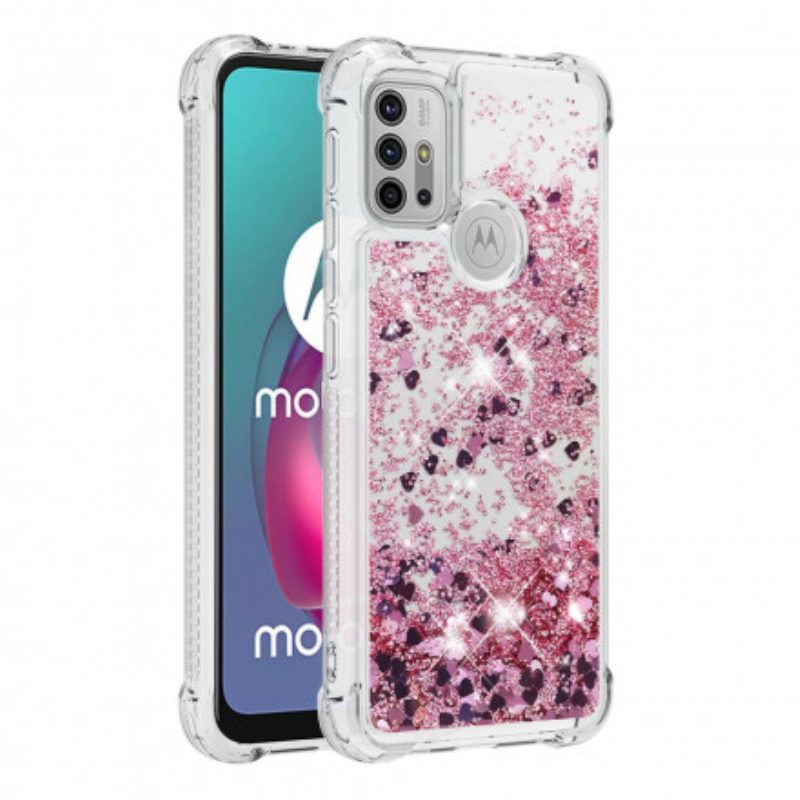 Hoesje voor Moto G30 / G10 Verlangens Pailletten