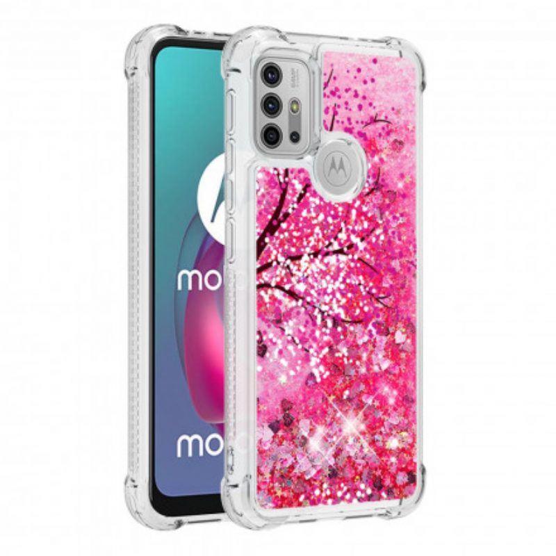 Telefoonhoesje voor Moto G30 / G10 Glitter Boom