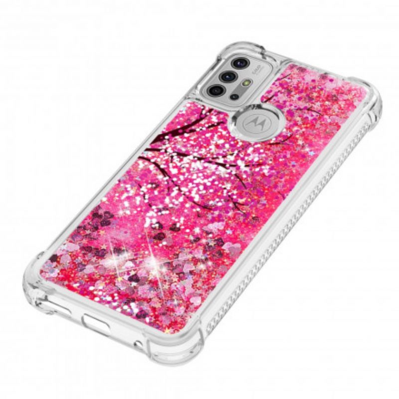 Telefoonhoesje voor Moto G30 / G10 Glitter Boom