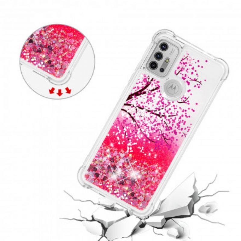 Telefoonhoesje voor Moto G30 / G10 Glitter Boom