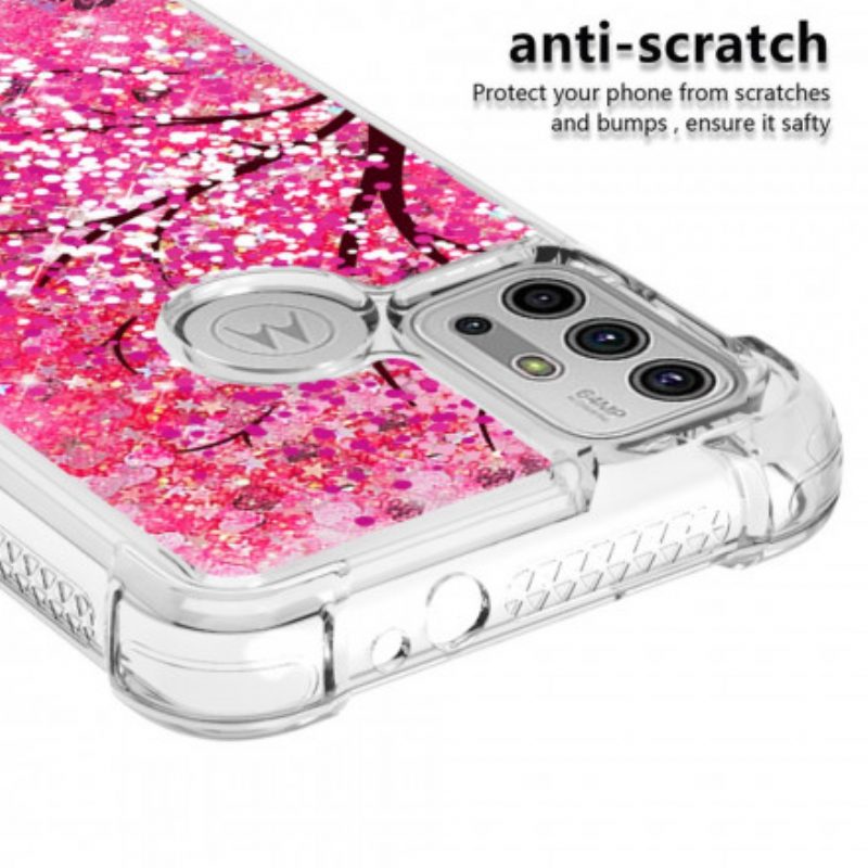 Telefoonhoesje voor Moto G30 / G10 Glitter Boom