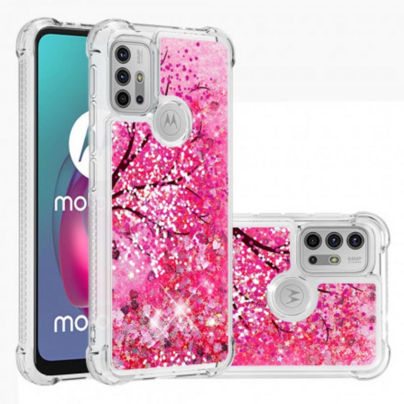 Telefoonhoesje voor Moto G30 / G10 Glitter Boom