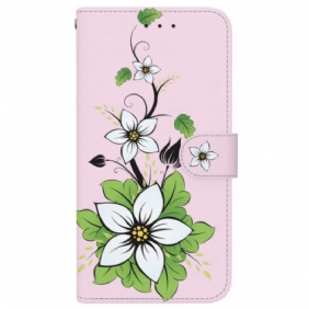 Bescherming Hoesje iPhone 16 Lelie Met Riempje