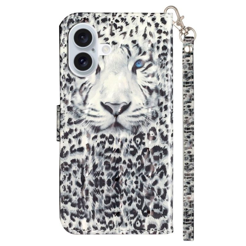 Bescherming Hoesje iPhone 16 Luipaardband