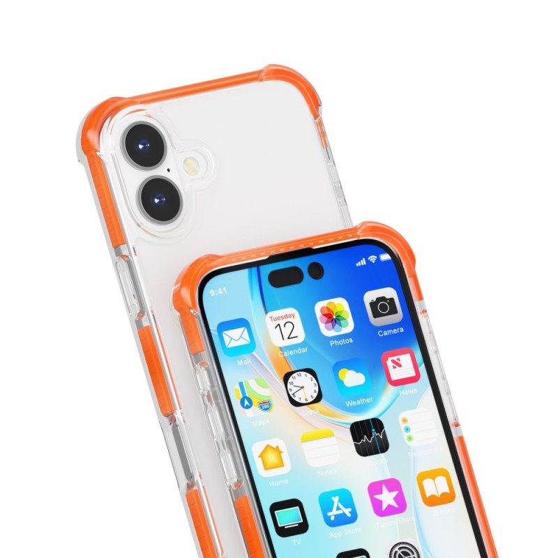 Case Hoesje iPhone 16 Telefoonhoesje Gekleurde Randen