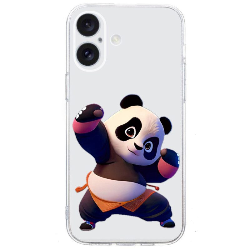 Cover Hoesje iPhone 16 Telefoonhoesje Transparante Pandarand