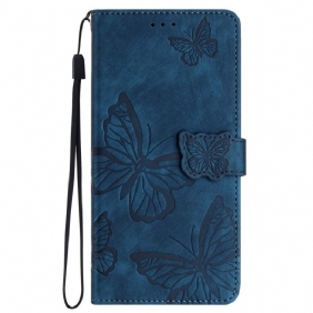 Folio-hoesje iPhone 16 Portemonnee Met Vlindermotief