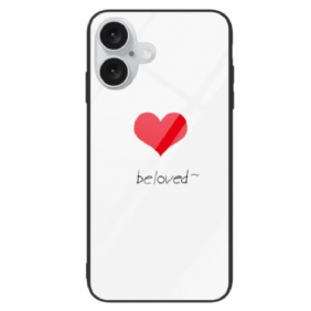 Hoesje iPhone 16 Geliefd Gehard Glas