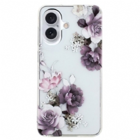 Hoesje iPhone 16 Pioenrozen