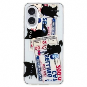 Hoesje iPhone 16 Zwarte Katten