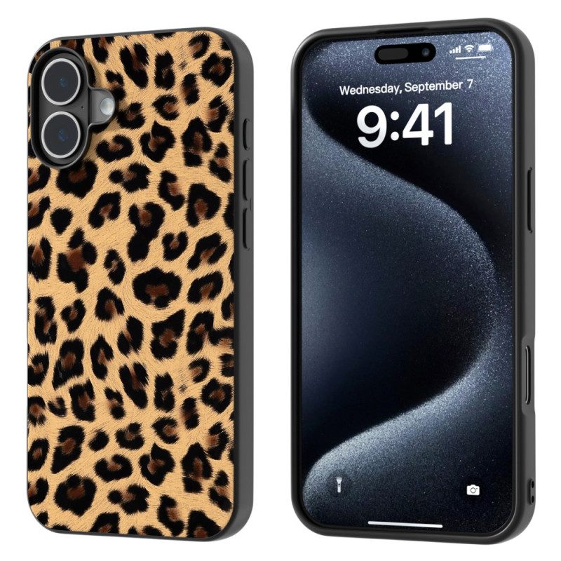 Hoesje Voor iPhone 16 Luipaardstijl